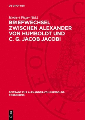 bokomslag Briefwechsel Zwischen Alexander Von Humboldt Und C. G. Jacob Jacobi