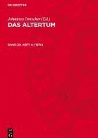 bokomslag Das Altertum, Band 20, Heft 4, Das Altertum (1974)