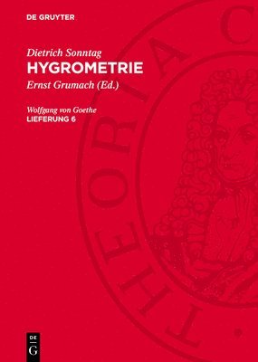 Dietrich Sonntag - Dietrich Sonntag: Hygrometrie, Inbunden