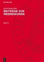 bokomslag Beiträge zur Meereskunde, Heft 16, Beiträge zur Meereskunde Heft 16