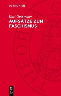 bokomslag Aufsätze Zum Faschismus