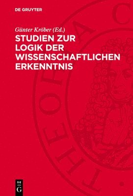 bokomslag Studien Zur Logik Der Wissenschaftlichen Erkenntnis