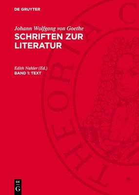 Johann Wolfgang von Goethe, Edith Nahler - Text, Inbunden