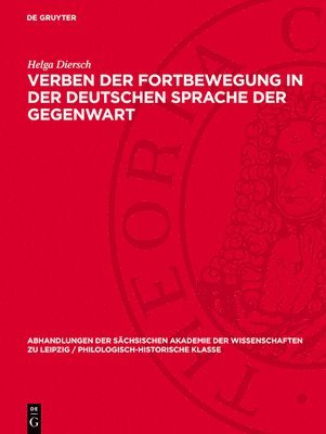 bokomslag Verben der Fortbewegung in der Deutschen Sprache der Gegenwart