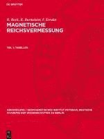 bokomslag Magnetische Reichsvermessung, Teil 1, Tabellen
