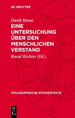 David Hume, Raoul Richter - Eine Untersuchung Über Den Menschlichen Verstand, Inbunden
