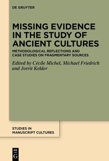 Cécile Michel, Michael Friedrich, Jorrit Kelder - Missing Evidence in the Study of Ancient Cultures, Inbunden