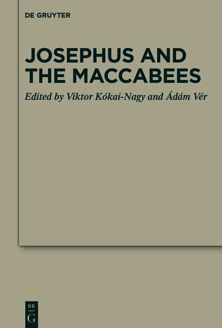 Josephus and the Maccabees