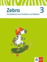 bokomslag Zebra. Forderblock zum Knobeln und Rätseln. Sprache/Lesen 3. Schuljahr. Neubearbeitung