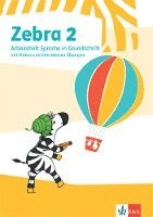 bokomslag Zebra 2. Arbeitsheft Sprache in Grundschrift mit digitalen Medien Klasse 2