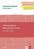 bokomslag Stundenblätter Interpretationen schreiben. Lyrik, Epik, Drama