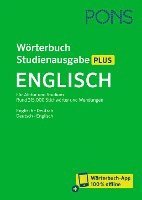 bokomslag PONS Wörterbuch Studienausgabe Plus Englisch