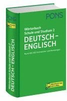 bokomslag PONS Wörterbuch Schule und Studium Deutsch - Englisch, Band 2