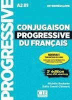 bokomslag Conjugaison progressive du francais - Niveau intermédiaire. Schülerbuch + Audio-CD + online
