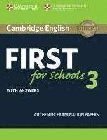 bokomslag Cambridge English First for Schools 3. Student's Book with answers