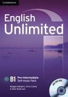 bokomslag English Unlimited B1 - Pre-Intermediate. Self-study Pack with DVD-ROM