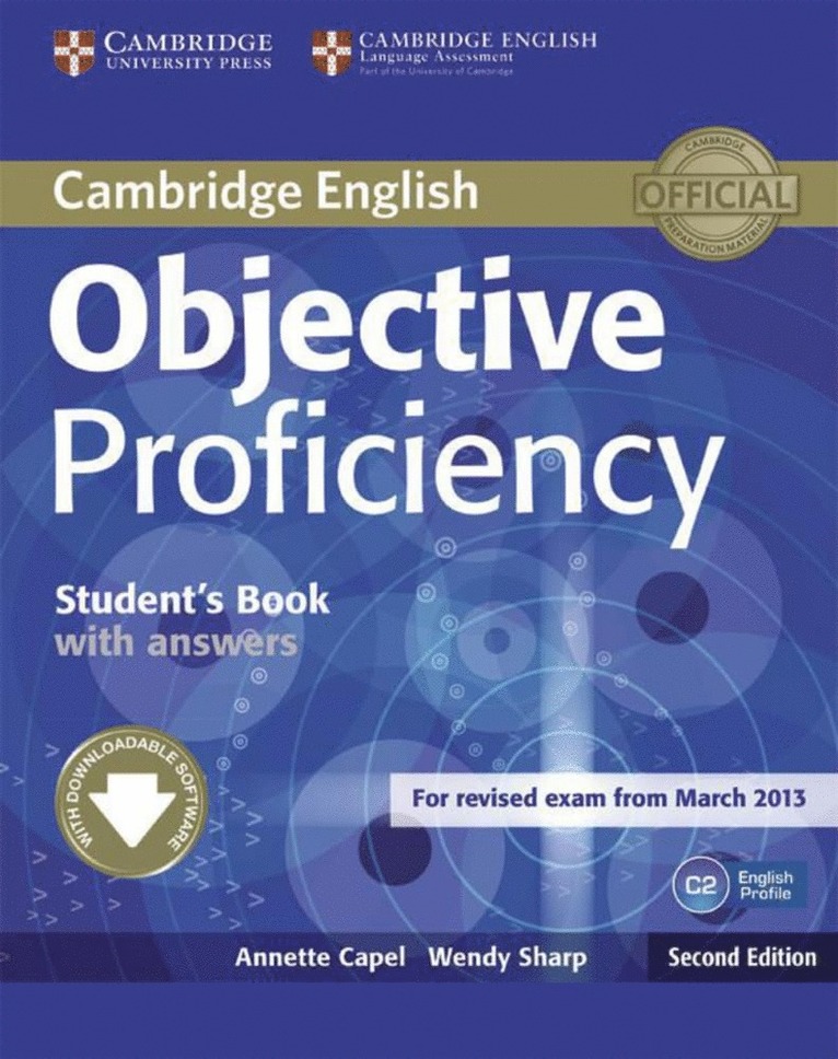 Annette Capel, Wendy Sharp, Leo Jones - Objective Proficiency. Self-study Student's Book with answers, Häftad