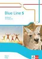 bokomslag Blue Line 5 R-Zug. Ausgabe Bayern. Workbook mit Audios Klasse 9