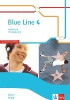 bokomslag Blue Line 4 M-Zug. Workbook mit Audios Klasse 8. Ausgabe Bayern