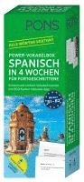 bokomslag PONS Power-Vokabelbox Spanisch in 4 Wochen für Fortgeschrittene
