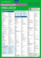 PONS Basiswortschatz auf einen Blick Englisch, Häftad