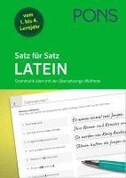 bokomslag PONS Satz für Satz Latein Grammatik