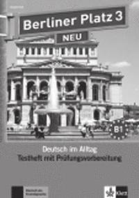 bokomslag Berliner Platz 3 NEU - Testheft mit Prüfungsvorbereitung 3 mit Audio-CD