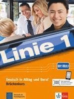 bokomslag Linie 1 B1+/B2.1. Kurs- und Übungsbuch Teil 1 mit Audios und Videos