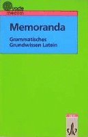 bokomslag Memoranda. Grammatisches Grundwissen Latein