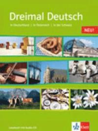 bokomslag Dreimal Deutsch. Eine Landeskunde für Anfänger mit Vorkenntnissen und Fortgeschrittene. Lesebuch mit Audio-CD