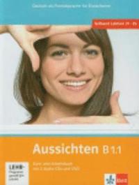 bokomslag Aussichten / Kursbuch + Arbeits-/Materialienbuch mit 2 Audio-CDs und DVD B1.1
