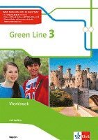 bokomslag Green Line 3. Ausgabe Bayern. Workbook mit Audios onl. 7. Klasse