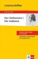 bokomslag Lektürehilfen J.M.R. Lenz 'Der Hofmeister / Die Soldaten'
