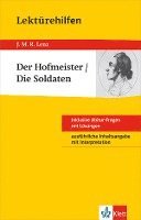 bokomslag Lektürehilfen J.M.R. Lenz "Der Hofmeister / Die Soldaten"