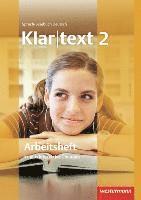bokomslag Klartext 2. Arbeitsheft. Realschule. Ausgabe Südwest