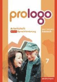 bokomslag prologo - Grundausgabe für Hauptschulen. Arbeitsheft plus Sprachförderung 7