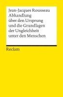 bokomslag Abhandlung über den Ursprung und die Grundlagen der Ungleichheit unter den Menschen