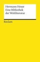 bokomslag Eine Bibliothek der Weltliteratur