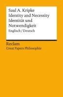 Saul A. Kripke, Gregor M. Hörzer - Identity and Necessity / Identität und Notwendigkeit, Häftad