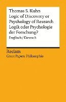 bokomslag Logic of Discovery or Psychology of Research? / Logik oder Psychologie der Forschung?