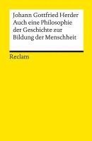 bokomslag Auch eine Philosophie der Geschichte zur Bildung der Menschheit