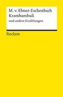 Marie von Ebner-Eschenbach - Krambambuli und andere Erzählungen, Häftad