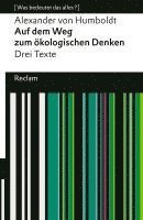 bokomslag Auf dem Weg zum ökologischen Denken. Drei Texte. [Was bedeutet das alles?]