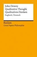 bokomslag Qualitative Thought / Qualitatives Denken. Englisch/Deutsch. [Great Papers Philosophie]