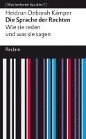 bokomslag Die Sprache der Rechten. Wie sie reden und was sie sagen