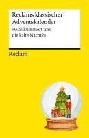 bokomslag Reclams klassischer Adventskalender. "Was kümmert uns die kalte Nacht?"