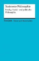 bokomslag Basistexte Philosophie. Band 4: Sozial- und politische Philosophie