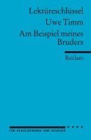 Am Beispiel meines Bruders. Lektüreschlüssel für Schüler 1