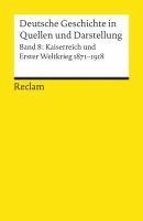 bokomslag Deutsche Geschichte 8 in Quellen und Darstellungen