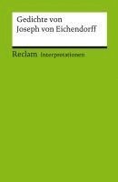 bokomslag Gedichte von Joseph von Eichendorff. Interpretationen